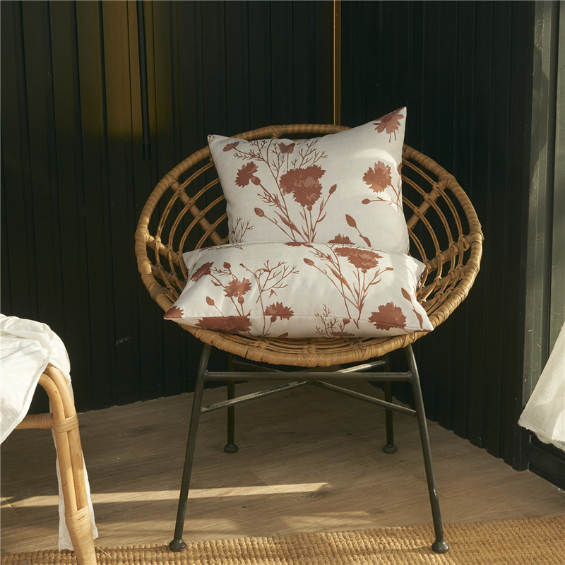 Nova vanjska jastučnica 30X50/45X45CM Vodootporna pamučna jastučnica Country Style Cvjetni printovi Sofa Jastuci za uređenje doma