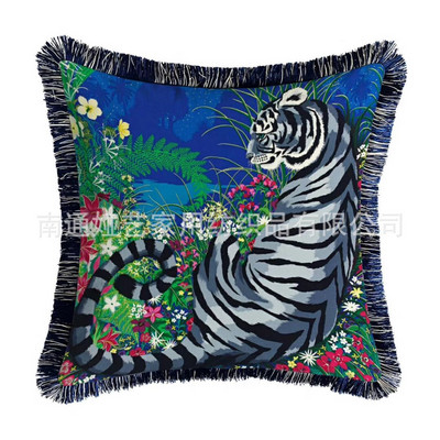 Baršunasta tkanina Luksuzni dvostrani puni ispis Leopard serija Kućni kauč Jastučnica Jastučnica bez jezgre Automobil Dnevni boravak Spavaća soba