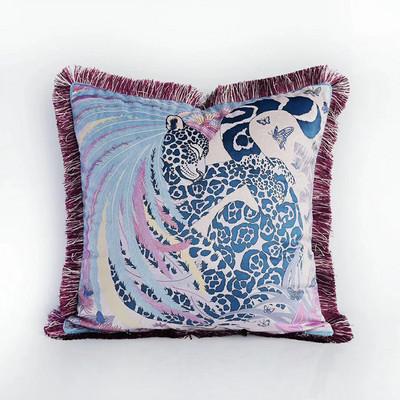 Baršunasta tkanina Luksuzni dvostrani puni ispis Leopard serija Kućni kauč Jastučnica Jastučnica bez jezgre Automobil Dnevni boravak Spavaća soba