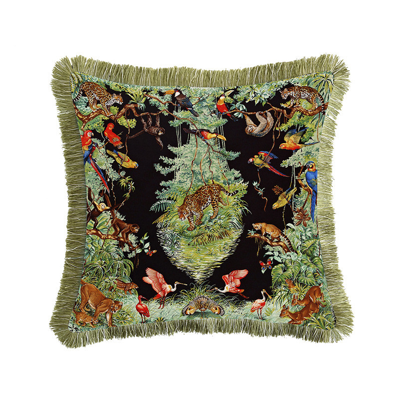 Baršunasta tkanina Luksuzni dvostrani puni ispis Leopard serija Kućni kauč Jastučnica Jastučnica bez jezgre Automobil Dnevni boravak Spavaća soba