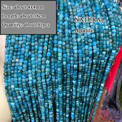 Veleprodajna perla od prirodnog apatita od plavog kamena, različitog oblika, neobrađena, okrugla, kvadratna, nepravilna za izradu nakita, narukvica „diy“