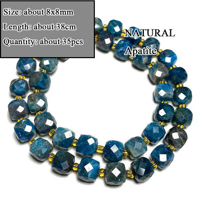 Veleprodajna perla od prirodnog apatita od plavog kamena, različitog oblika, neobrađena, okrugla, kvadratna, nepravilna za izradu nakita, narukvica „diy“