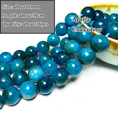 Veleprodajna perla od prirodnog apatita od plavog kamena, različitog oblika, neobrađena, okrugla, kvadratna, nepravilna za izradu nakita, narukvica „diy“