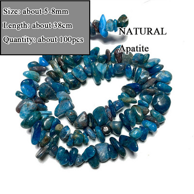 Veleprodajna perla od prirodnog apatita od plavog kamena, različitog oblika, neobrađena, okrugla, kvadratna, nepravilna za izradu nakita, narukvica „diy“