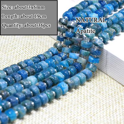 Veleprodajna perla od prirodnog apatita od plavog kamena, različitog oblika, neobrađena, okrugla, kvadratna, nepravilna za izradu nakita, narukvica „diy“