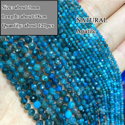 Veleprodajna perla od prirodnog apatita od plavog kamena, različitog oblika, neobrađena, okrugla, kvadratna, nepravilna za izradu nakita, narukvica „diy“