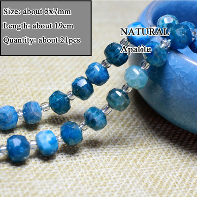 Veleprodajna perla od prirodnog apatita od plavog kamena, različitog oblika, neobrađena, okrugla, kvadratna, nepravilna za izradu nakita, narukvica „diy“
