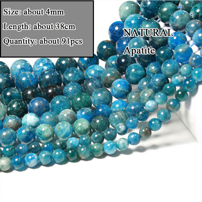 Veleprodajna perla od prirodnog apatita od plavog kamena, različitog oblika, neobrađena, okrugla, kvadratna, nepravilna za izradu nakita, narukvica „diy“