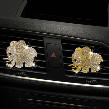 Cute Elephant Car AirOutlet Perfume Clip Conditioning Aromatherapy Auto Universal Perfume Diffuser Creative Motorcar Accessories