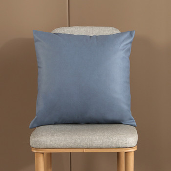 Σκανδιναβικό κάλυμμα μαξιλαριού ρετρό μαξιλάρια καναπέ για καναπέ Σαλόνι 45x45cm PU Δερμάτινο διακοσμητικό κάλυμμα μαξιλαριού Cojines