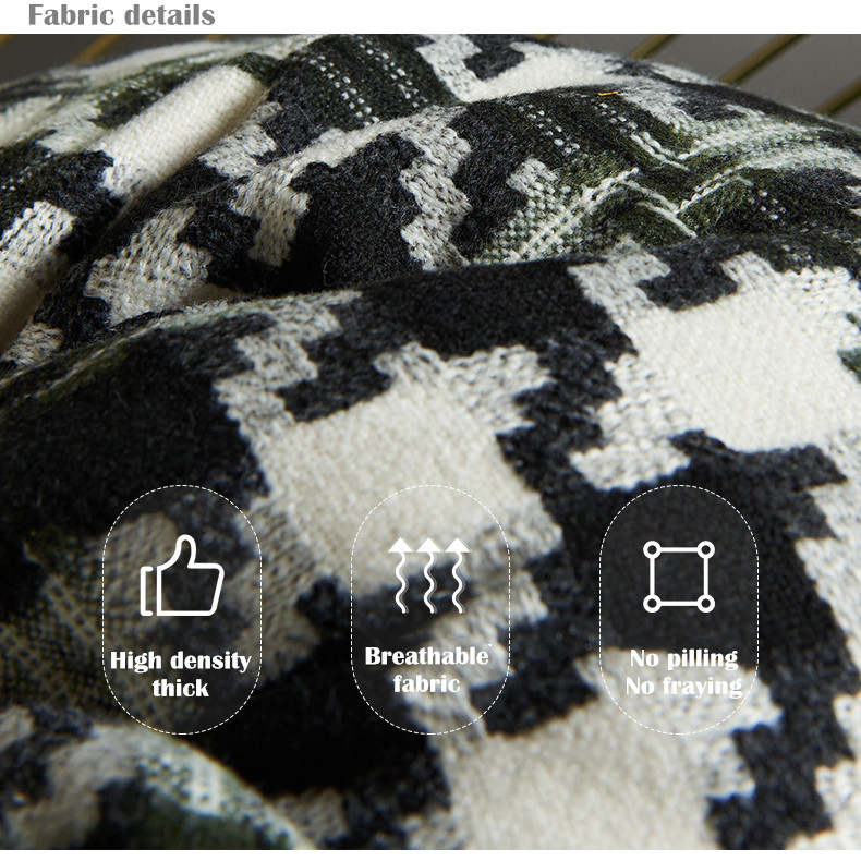 Új luxus báránygyapjú tufting párnahuzat 30X50/45X45/50X50CM vastag plüss fecskerács sakktábla kockás kanapé Cojine Decorativos