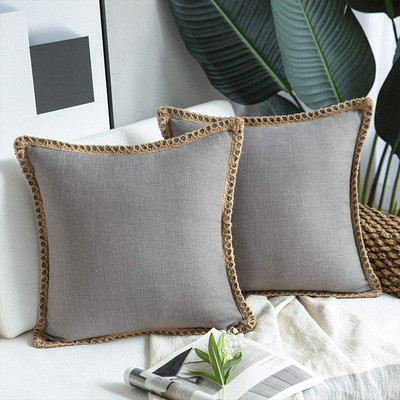 Vászon szélű párnahuzat nappaliba Falbala díszpárnák többszínű otthoni dekoratív párnahuzat Nordic Housse De Coussin