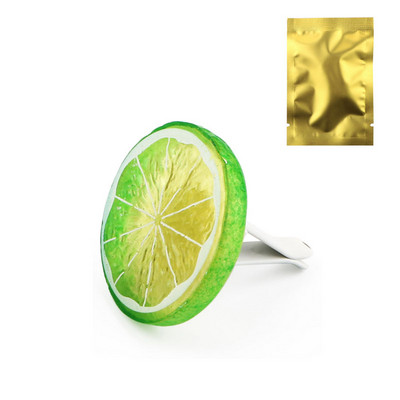 Citrom alakú autós formázó autós légfrissítő szilárd illat, automatikus kilépő parfüm légkondícionáló szellőzőkapocs ajándék szilárd balzsam