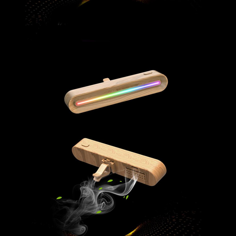 Praktikus Vent Fragrance Gradient Vent Clip Légfrissítők Vonzó Ambient Light Attractive Autó diffúzorral