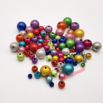 Фабрична цена Най-високо качество 4 6 8 10 12 mm смесен цвят 3D илюзия Чудо акрилни дистанционни мъниста perles