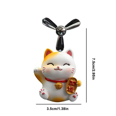 Difuzor za automobil Propeler Slatka mačka pilot Auto Difuzor Propeler Osvježivač zraka za automobil Vozilo Mirisna kopča Difuzor Ornament