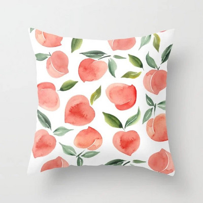 Combinație de perne de flori nordice moderne, pernă de plante portocalie, pernă de canapea, fată de pernă, pernă de birou, pernă pentru somn de după-amiază