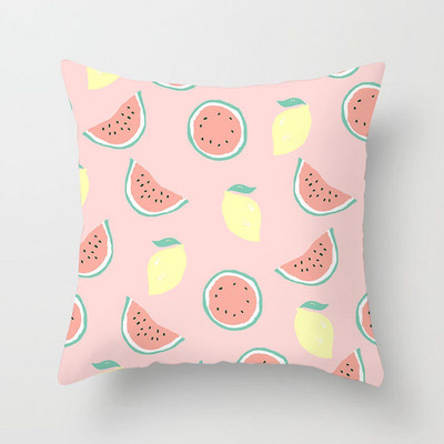 Combinație de perne de flori nordice moderne, pernă de plante portocalie, pernă de canapea, fată de pernă, pernă de birou, pernă pentru somn de după-amiază