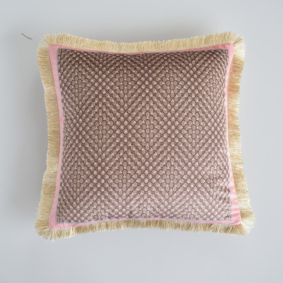 45 x 45 cm-es luxus tigris duplex nyomtatás négyzet alakú párnahuzat modell nappali kanapé dekoratív bojt párna bársony párnahuzat