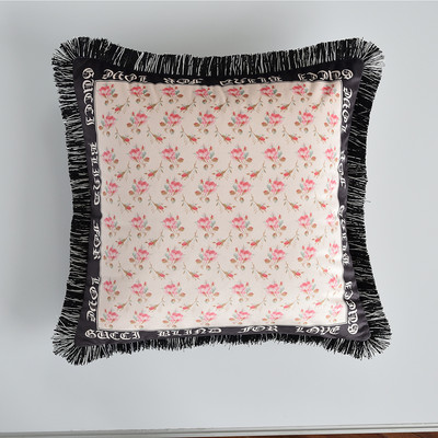 45 x 45 cm-es luxus tigris duplex nyomtatás négyzet alakú párnahuzat modell nappali kanapé dekoratív bojt párna bársony párnahuzat