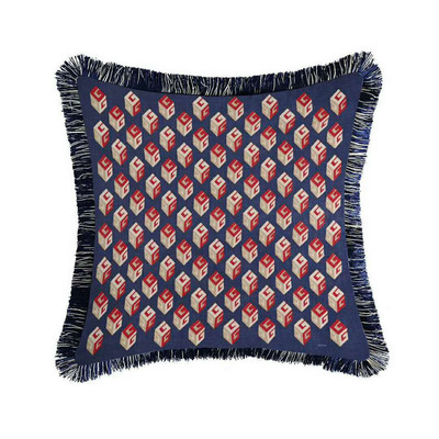 45 x 45 cm-es luxus tigris duplex nyomtatás négyzet alakú párnahuzat modell nappali kanapé dekoratív bojt párna bársony párnahuzat