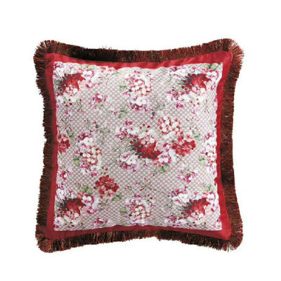 45 x 45 cm-es luxus tigris duplex nyomtatás négyzet alakú párnahuzat modell nappali kanapé dekoratív bojt párna bársony párnahuzat