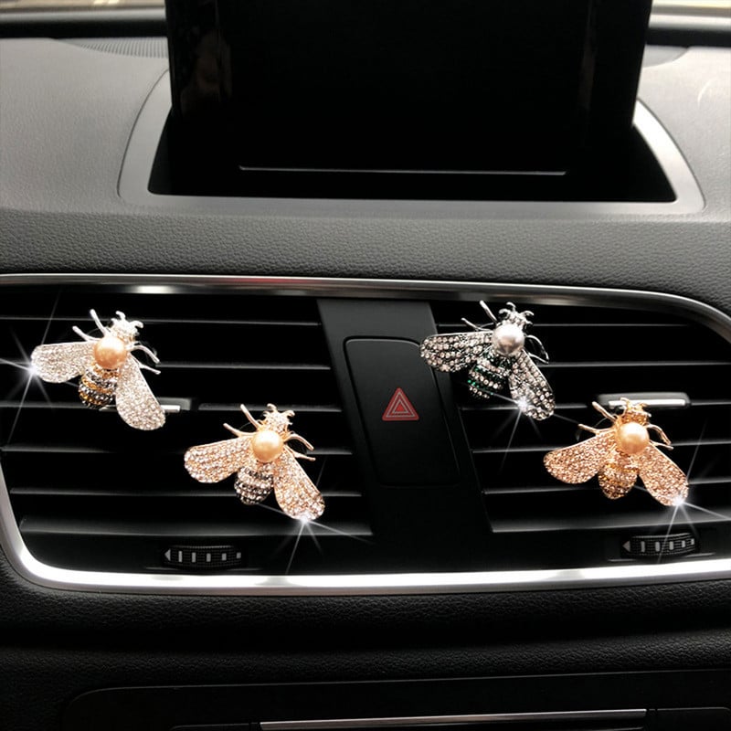 Méhek Autós légfrissítő Auto Parfüm Diffúzor Autó Kivezető Aroma Diffúzor Clip Belső Kristály Dekoráció Autó Illatok Dezodor