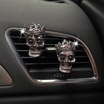 Creative Car Freshener Skull Auto Air Conditioning Outlet Air Fragrance Clip Άρωμα αυτοκινήτου Στολίδι Διακόσμηση αυτοκινήτου Άρωμα αυτοκινήτου