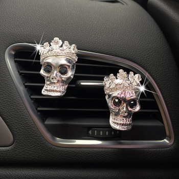 Creative Car Freshener Skull Auto Air Conditioning Outlet Air Fragrance Clip Άρωμα αυτοκινήτου Στολίδι Διακόσμηση αυτοκινήτου Άρωμα αυτοκινήτου