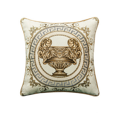 DAVINRICH Medusa Style navlake za jastučnice Agate Green Chenille Jacquard Četvrtaste jastučnice za kauč kauč dnevni boravak 47x47cm