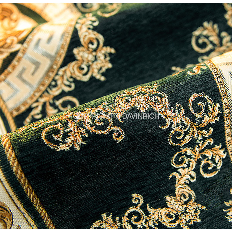 DAVINRICH Medusa Style navlake za jastučnice Agate Green Chenille Jacquard Četvrtaste jastučnice za kauč kauč dnevni boravak 47x47cm