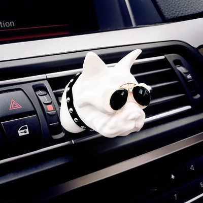 Bulldog Auto Gaisa atsvaidzinātājs Smaržas Automobiļu Salons Smaržas Klips Smaržas Dekorācijas Bull Dog Ornaments Automašīnu aksesuāri