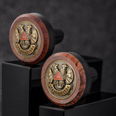 Luksuzni drveni difuzor mirisa za automobil Dizajn životinjskog uzorka Miris za automobil Divlje zvijeri Aroma za automobil Pomirišite dodatke za automobil