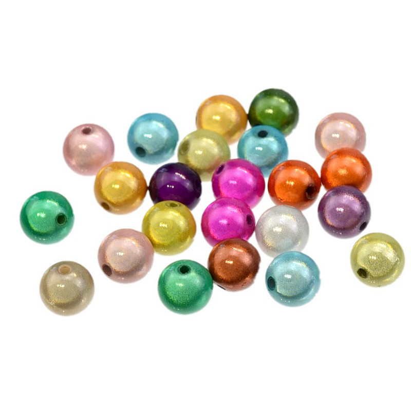 Sjajne mješovite 3D iluzije Čudesni san Akrilne okrugle razmaknice privjesci 4/6/8/10/12/14/16/18/20 mm Odaberite veličinu za izradu nakita