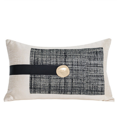 DAVINRICH Μητροπολιτικό κάλυμμα μαξιλαριού από μαλακό φανελένιο δερμάτινο συνονθύλευμα μαξιλαροθήκη οσφυϊκού τύπου Μοντέρνα πολυτελής διακόσμηση σπιτιού