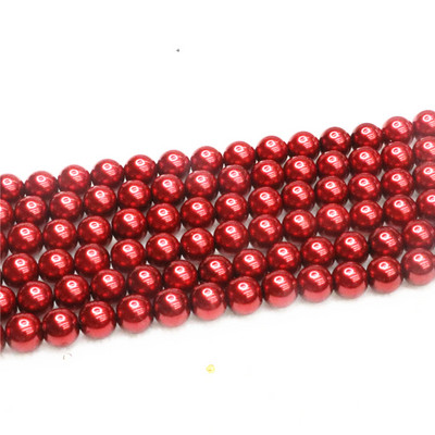 Hot Sale 4-14mm Όμορφη Πράσινη πολύχρωμη Απομίμηση Κοχυλιού Μαργαριτάρι Στρογγυλές Χαλαρές Χάντρες Γυναικεία πάρτι Γάμοι Δώρα Κοσμήματα Κατασκευή 15"