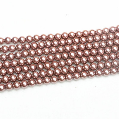 Hot Sale 4-14mm Όμορφη Πράσινη πολύχρωμη Απομίμηση Κοχυλιού Μαργαριτάρι Στρογγυλές Χαλαρές Χάντρες Γυναικεία πάρτι Γάμοι Δώρα Κοσμήματα Κατασκευή 15"