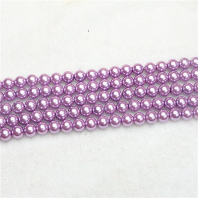 Hot Sale 4-14mm Όμορφη Πράσινη πολύχρωμη Απομίμηση Κοχυλιού Μαργαριτάρι Στρογγυλές Χαλαρές Χάντρες Γυναικεία πάρτι Γάμοι Δώρα Κοσμήματα Κατασκευή 15"