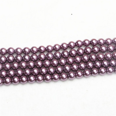 Hot Sale 4-14mm Όμορφη Πράσινη πολύχρωμη Απομίμηση Κοχυλιού Μαργαριτάρι Στρογγυλές Χαλαρές Χάντρες Γυναικεία πάρτι Γάμοι Δώρα Κοσμήματα Κατασκευή 15"