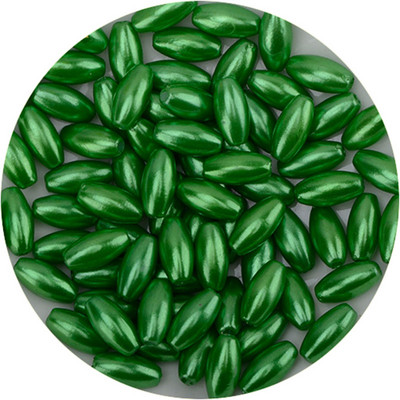 100 бр. Цветни перли на едро, висококачествени перфорирани свободни мъниста във формата на ориз за изработка на бижута Направи си сам, елегантно колие, гривна