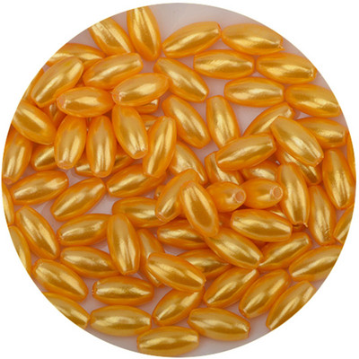 100 бр. Цветни перли на едро, висококачествени перфорирани свободни мъниста във формата на ориз за изработка на бижута Направи си сам, елегантно колие, гривна