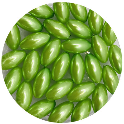 100 бр. Цветни перли на едро, висококачествени перфорирани свободни мъниста във формата на ориз за изработка на бижута Направи си сам, елегантно колие, гривна