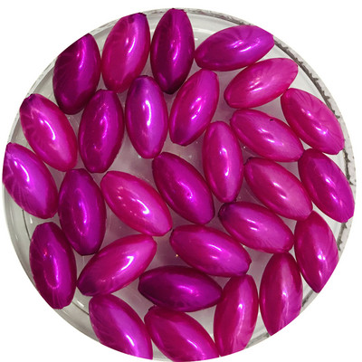 100 бр. Цветни перли на едро, висококачествени перфорирани свободни мъниста във формата на ориз за изработка на бижута Направи си сам, елегантно колие, гривна