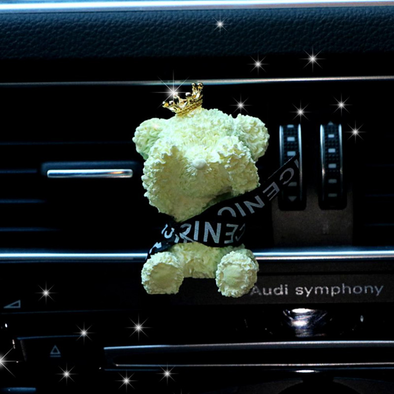 Cartoon Crown Bear Car Air Vent Frissítő Illat Parfüm Dekorációk Diffúzor Ctue