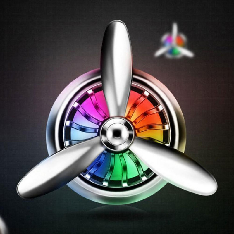 Odorizant de aerisire automată, clemă de aerisire, parfum de mașină, elegant, cu lumină LED, ventilator pentru vehicule, aromaterapie, accesorii pentru mașini