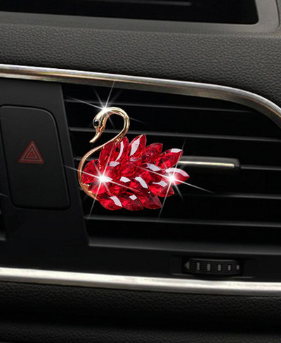 Izuzetan labud od kamenčića Parfem za automobil Izlaz za automobil Parfemska stezaljka Dekoracija za klima uređaj za automobil Aromaterapija