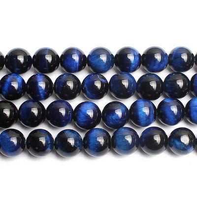 Prirodni kamen Plavi kristalni kvarcni mjesečev kamen Agati Tigrovo oko Žad Okrugle perle za izradu nakita Ručno izrađene narukvice Dodaci