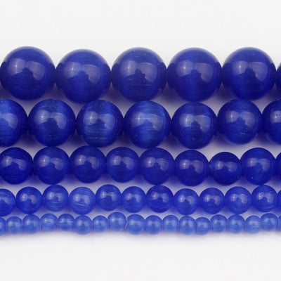 Prirodni kamen Plavi kristalni kvarcni mjesečev kamen Agati Tigrovo oko Žad Okrugle perle za izradu nakita Ručno izrađene narukvice Dodaci