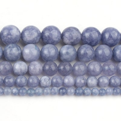 Prirodni kamen Plavi kristalni kvarcni mjesečev kamen Agati Tigrovo oko Žad Okrugle perle za izradu nakita Ručno izrađene narukvice Dodaci