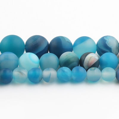 Prirodni kamen Plavi kristalni kvarcni mjesečev kamen Agati Tigrovo oko Žad Okrugle perle za izradu nakita Ručno izrađene narukvice Dodaci